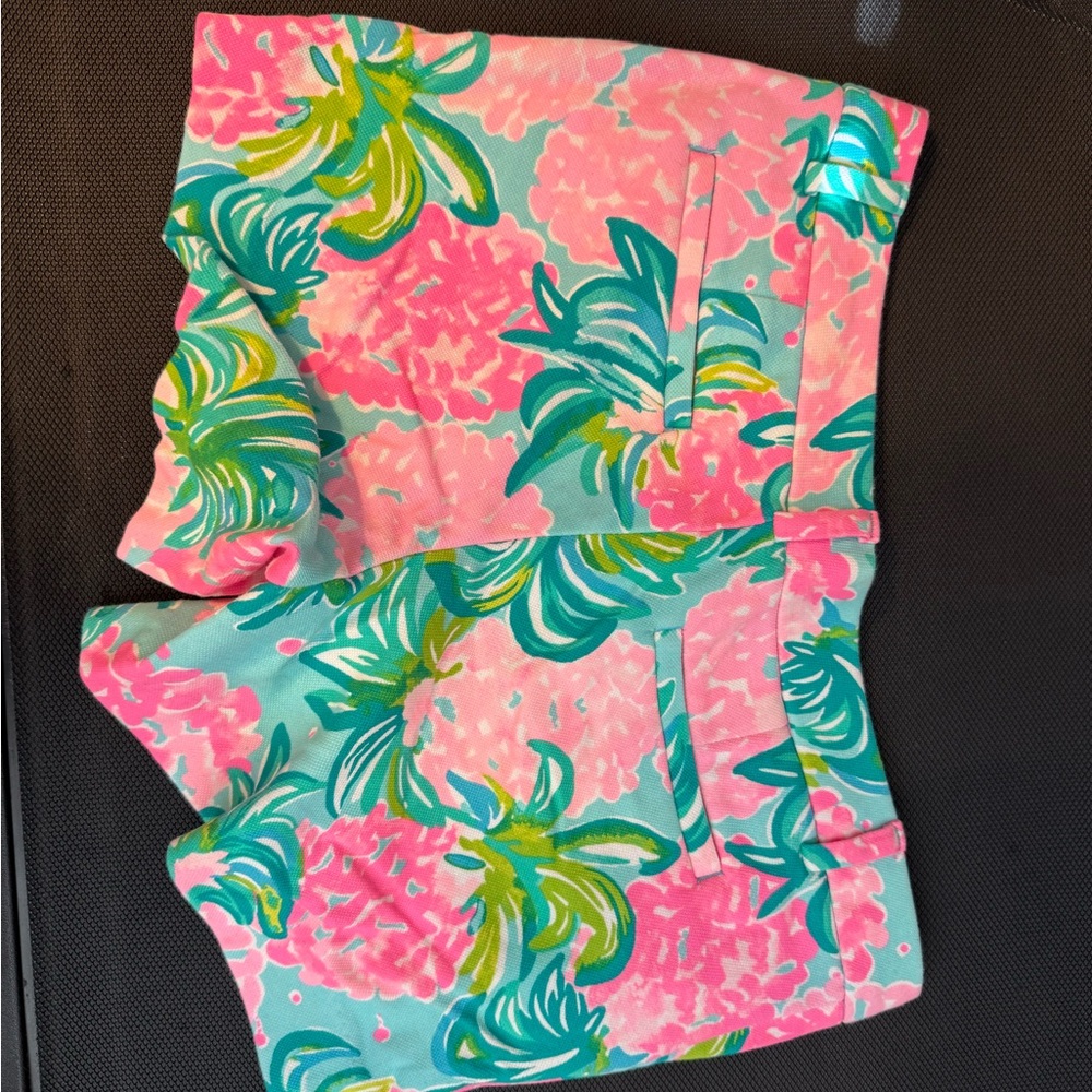 Lilly Pulitzer Pink and Green Women Shorts - Picture 2 of 4